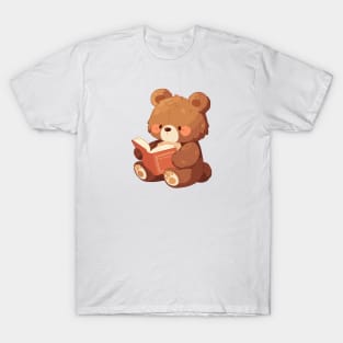 Cute Bookish Bear T-Shirt